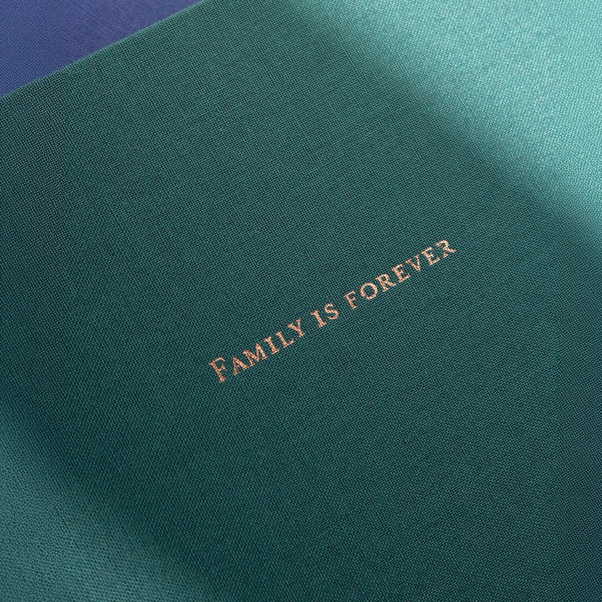 Fotobuch mit Stoffeinband Fotoprägung