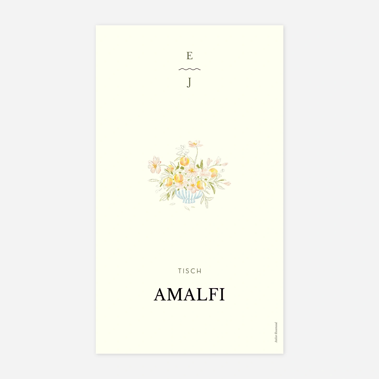 Tischkarten Hochzeit Dolce Amore