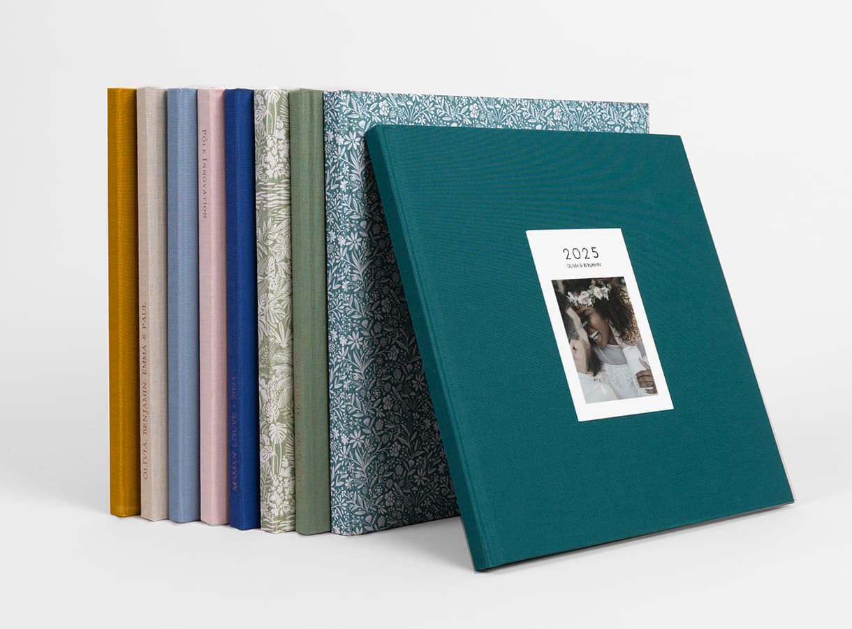 Fotobuch Stoff mit Fotoprägung