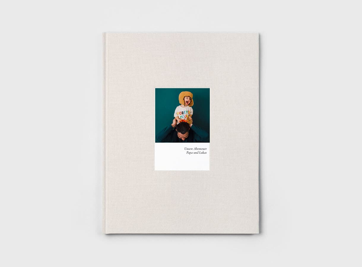 Fotobuch Stoffeinband mit Fotoprägung
