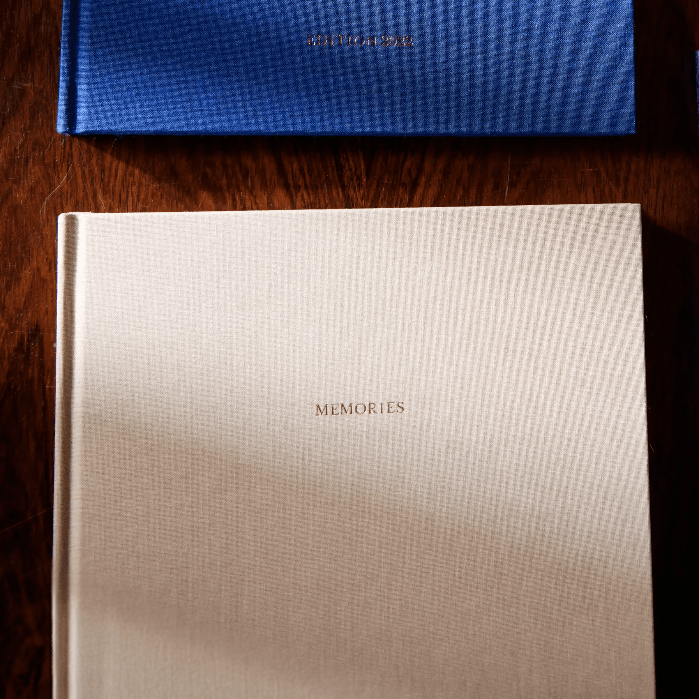 Livres photos couverture tissu