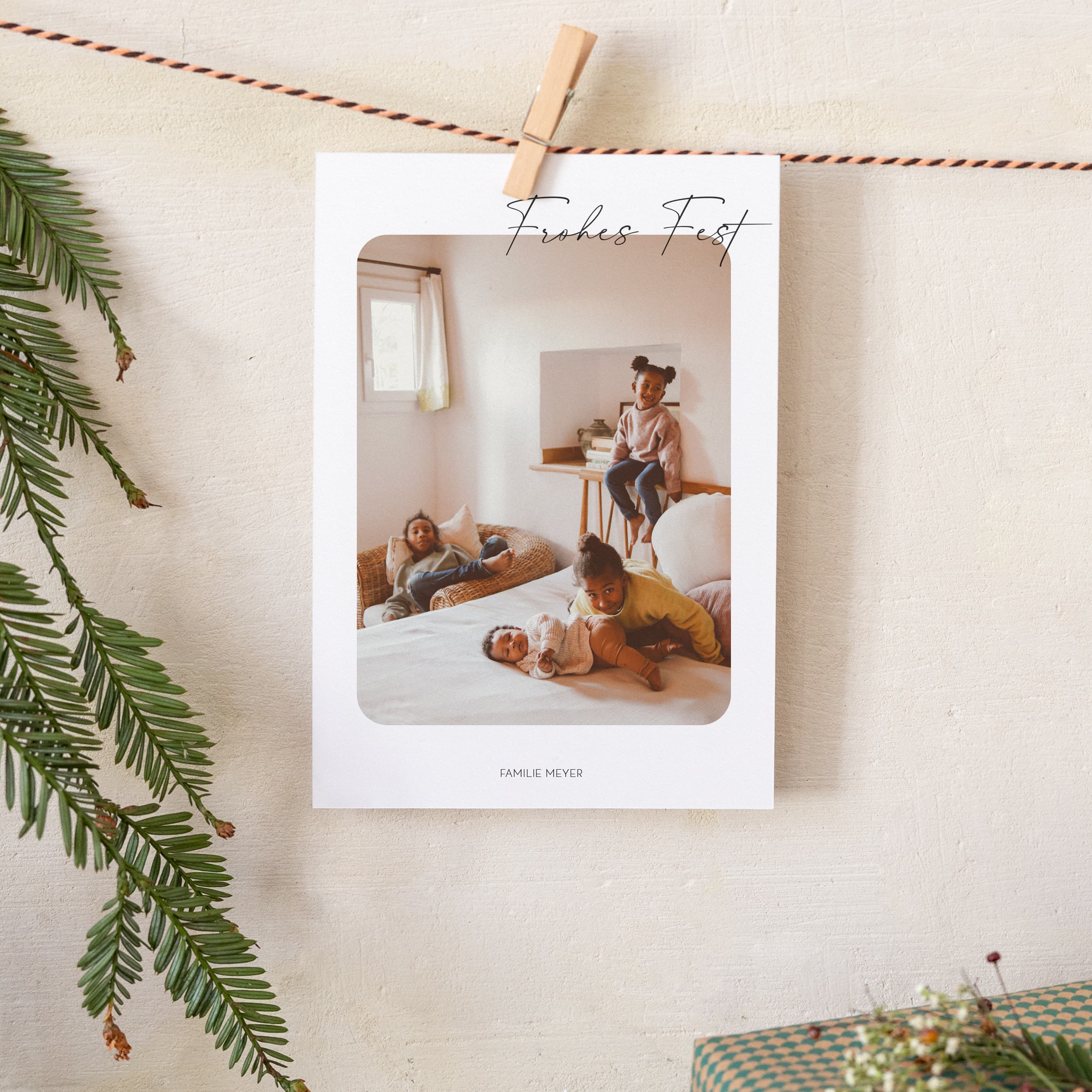 weihnachtskarte schlichter gruß Atelier Rosemood