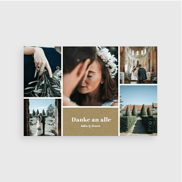 Dankeskarten Hochzeit Wunderbar