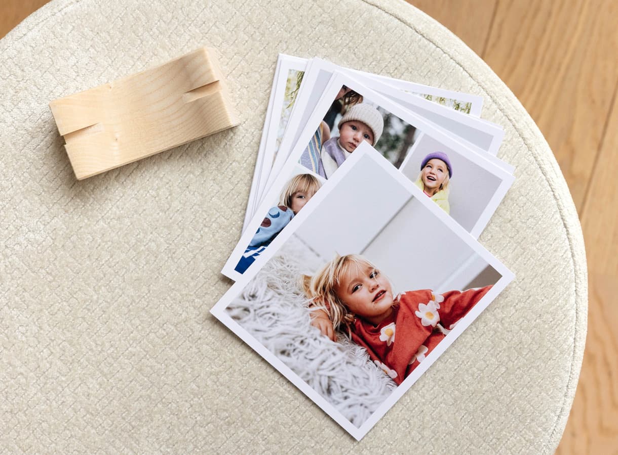 13 Fotodrucke mit Holzhalter