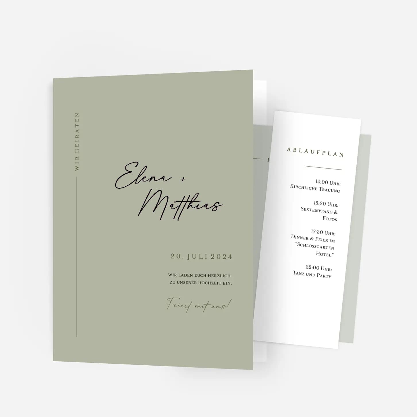 Hochzeitseinladung Zeitlose Eleganz