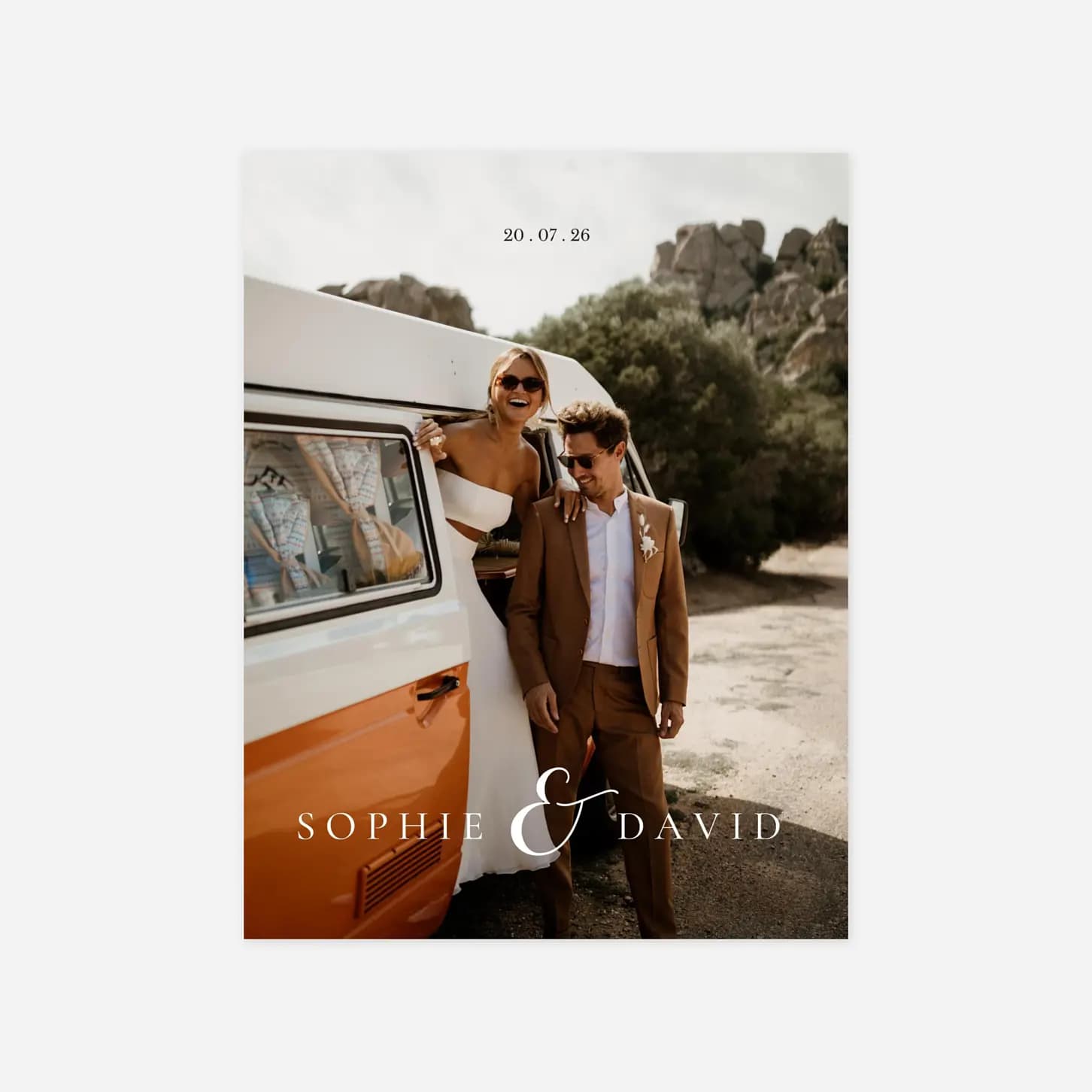 Hochzeitseinladung Unsere Vornamen