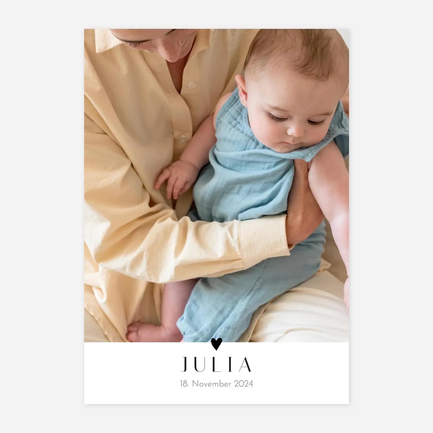 Geburtskarte Herzchen