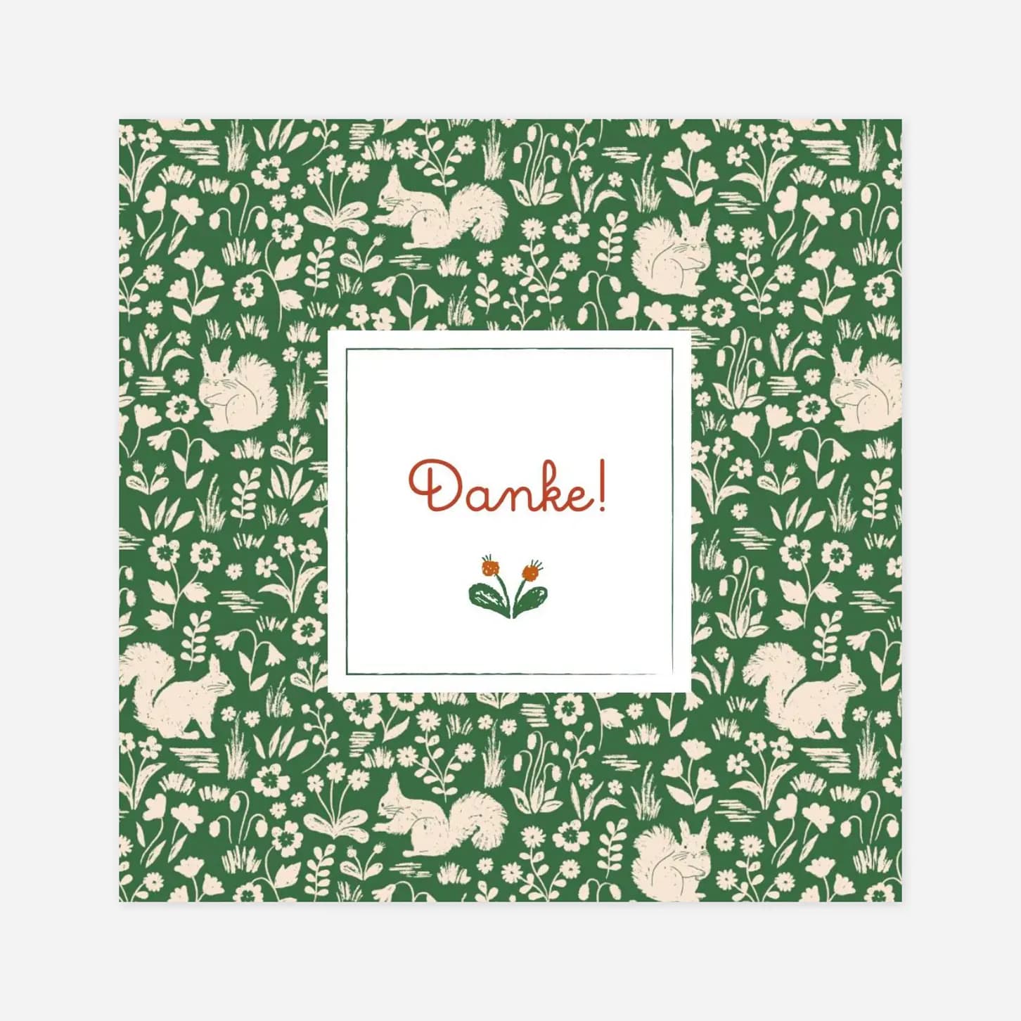 Dankeskarte Liberty Eichhörnchen