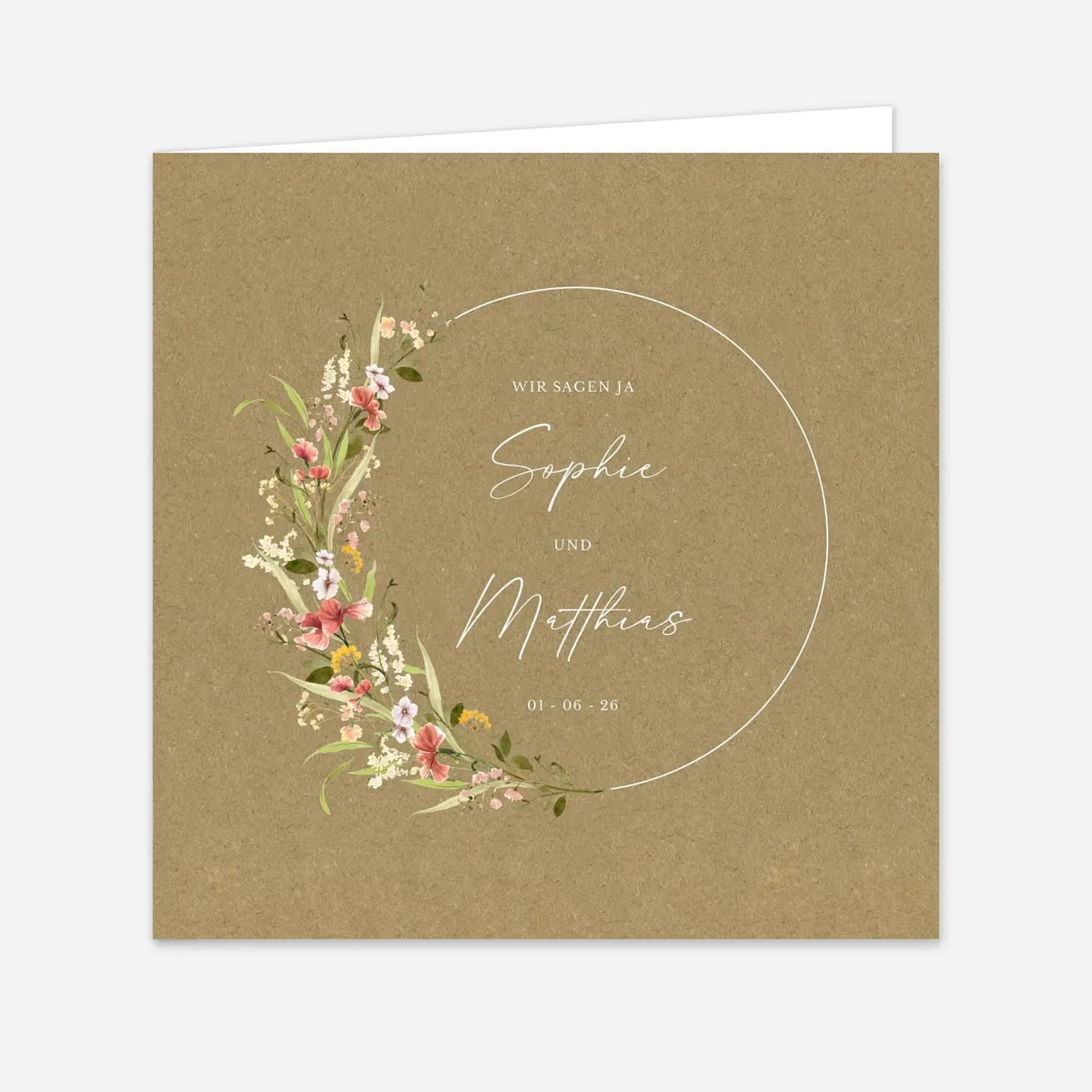 Hochzeitseinladung Blütenparadies