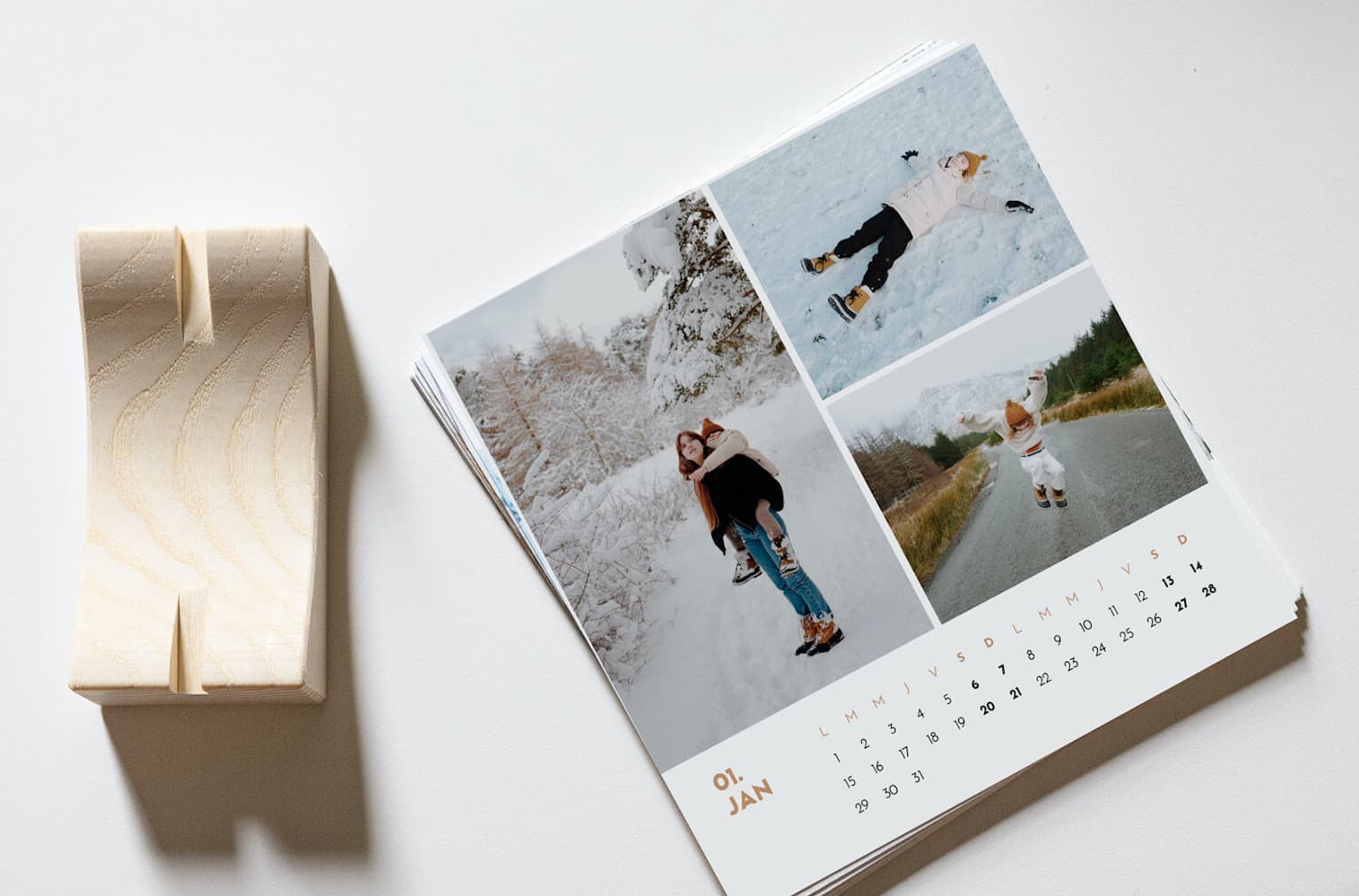 Tischkalender ohne Holzfuß