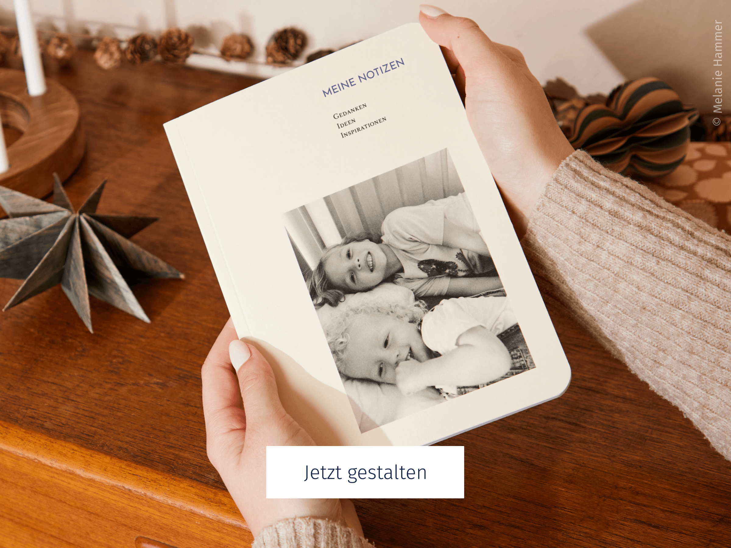 Notizbuch mit Softcover und Foto
