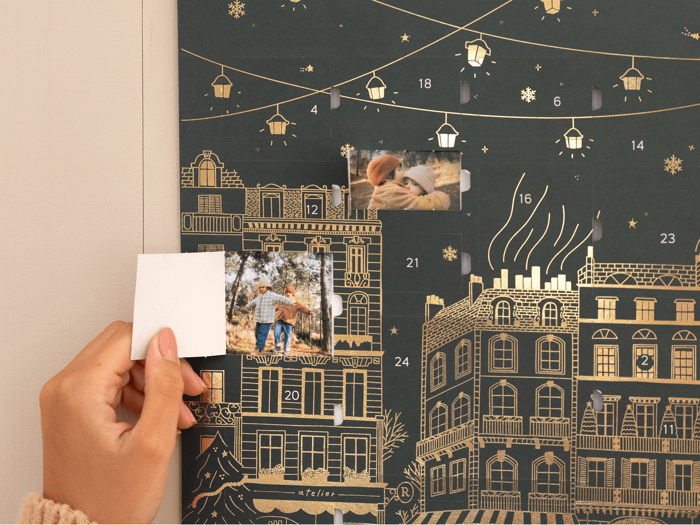 Adventskalender mit Poster