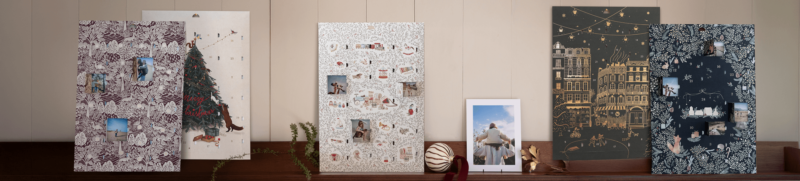 Foto-Adventskalender online selbst gestalten mit eigenen Bildern