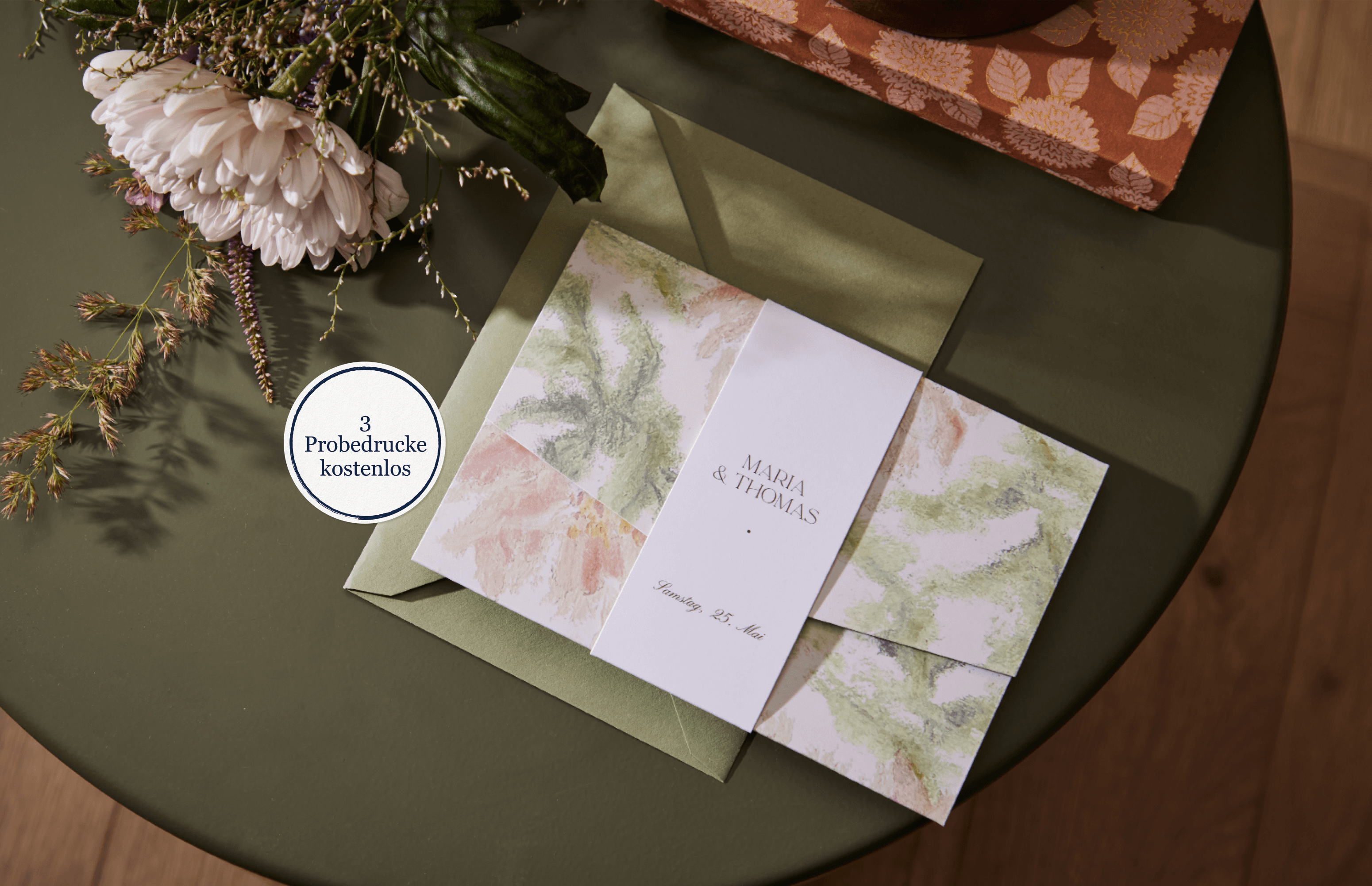 Hochzeitseinladungen floral