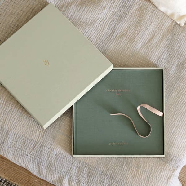 Fotobuch Hochzeit mit Stoffeinband