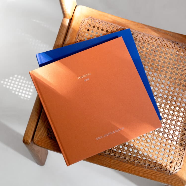 Fotobuch mit Stoffeinband quadratisch