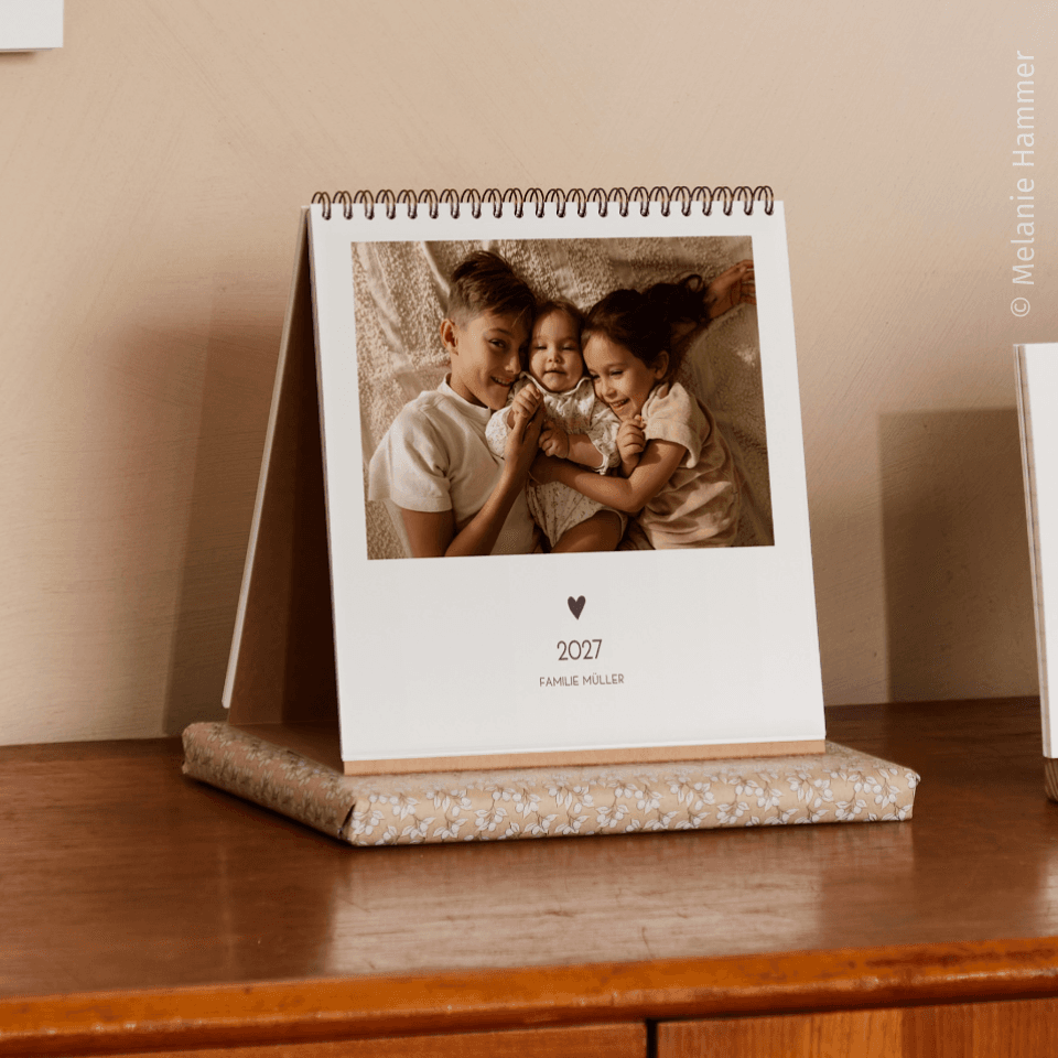 Tischkalender mit Spiralbindung