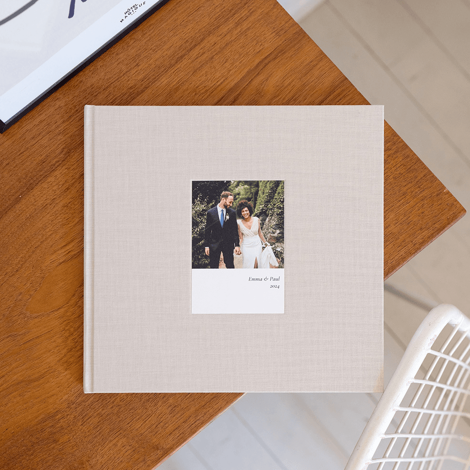 Fotobuch Stoffeinband mit Fotoprägung