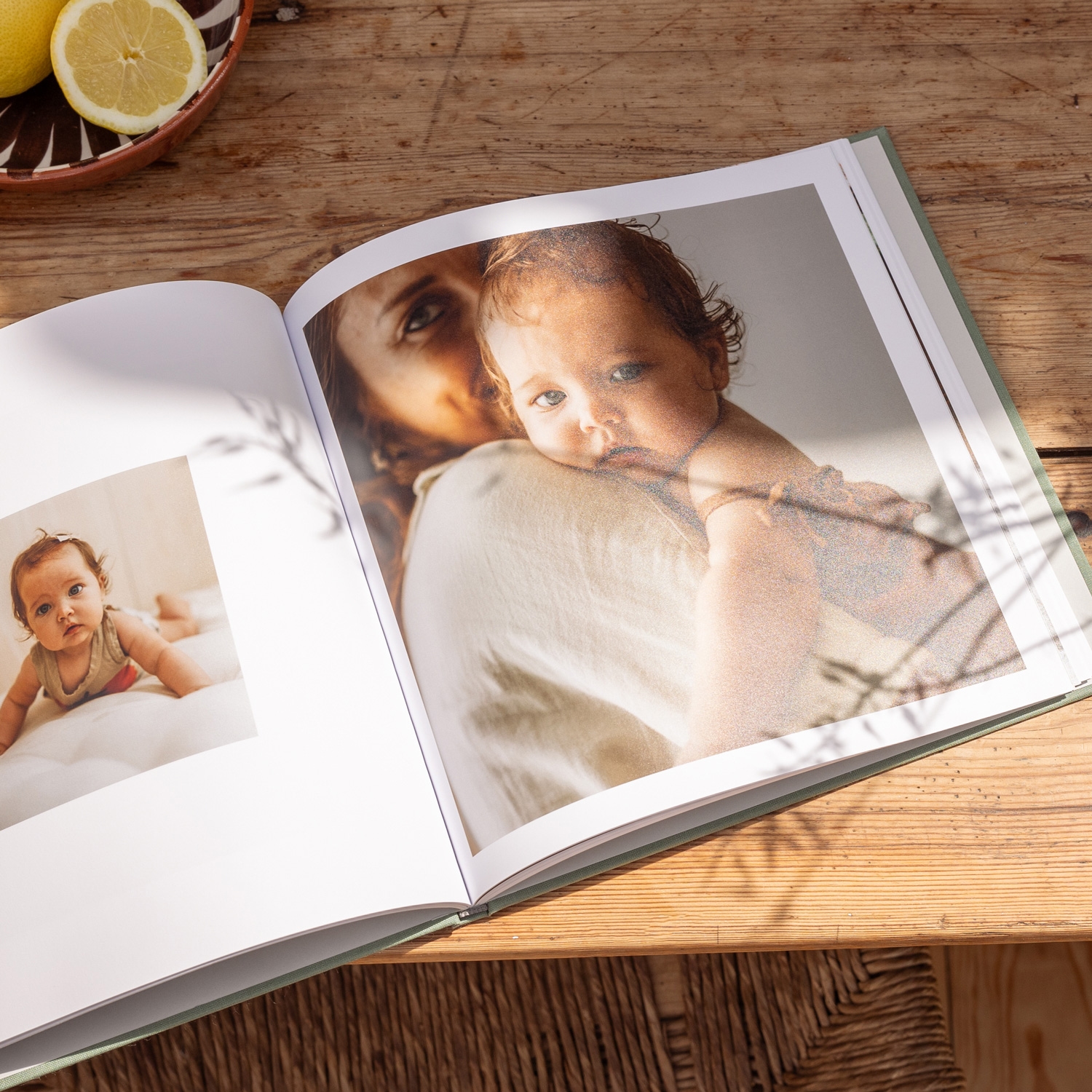 Fotobuch mit Stoffeinband Veredelung