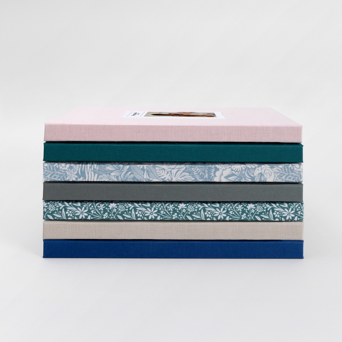 Notizbuch Stoffeinband mit Foto