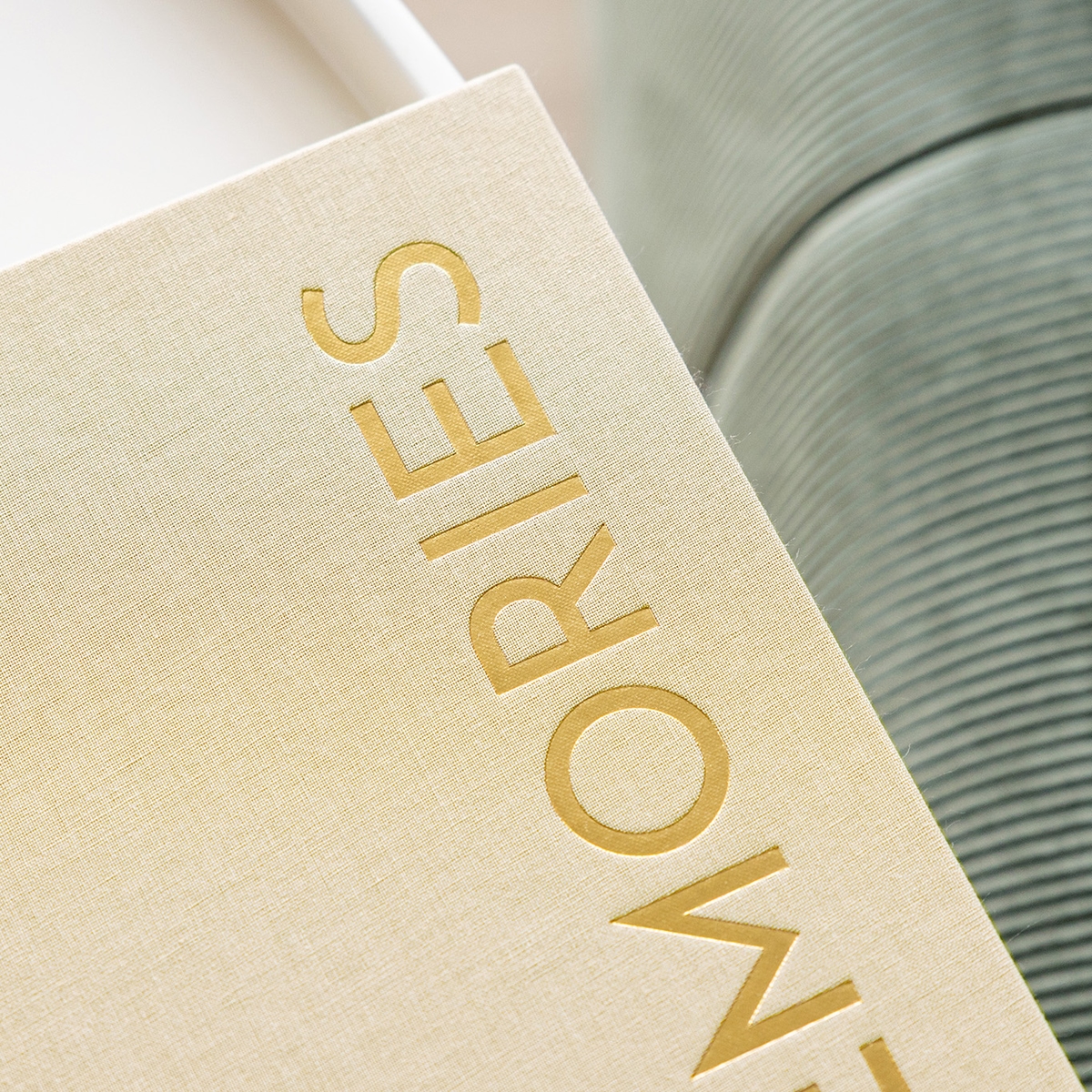 Fotobuch mit Stoffeinband Memories