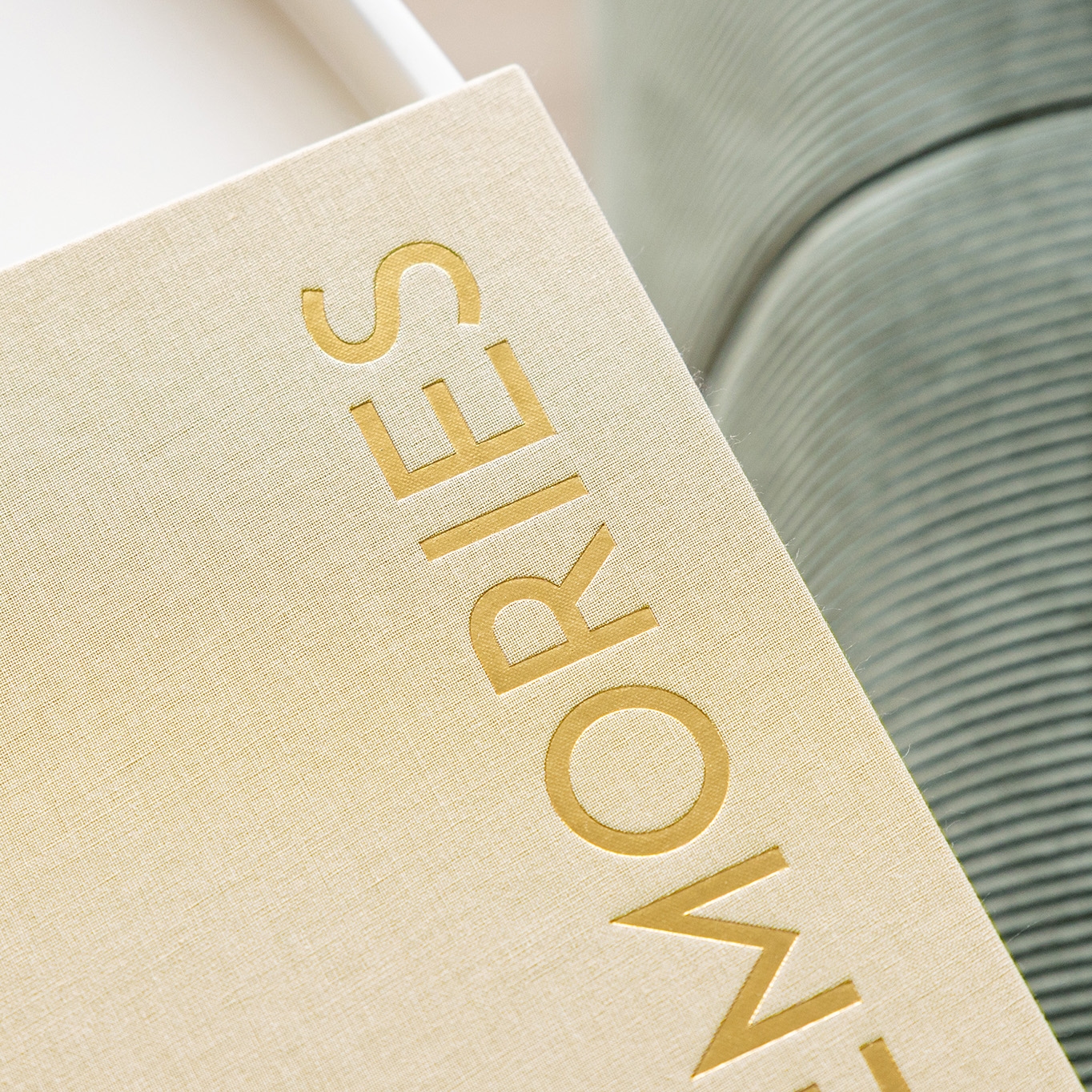 Fotobuch mit Stoffeinband Memories