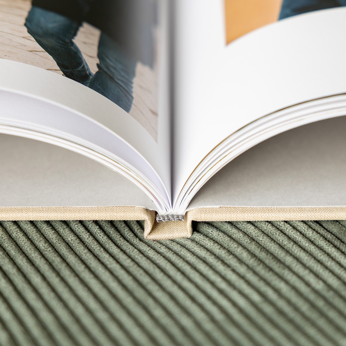 Fotobuch mit Stoffeinband Memories