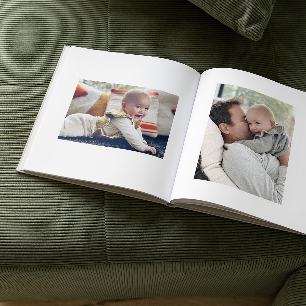 Fotobuch mit Stoffeinband Memories