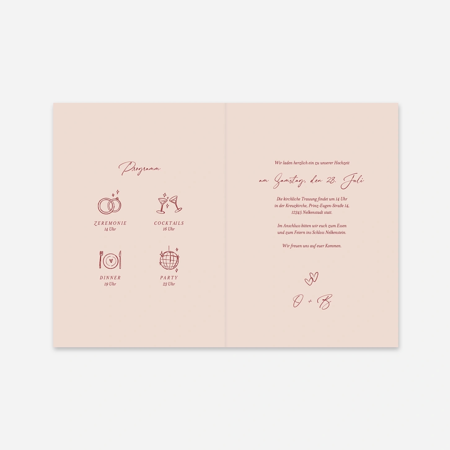 Hochzeitseinladung An deiner Seite