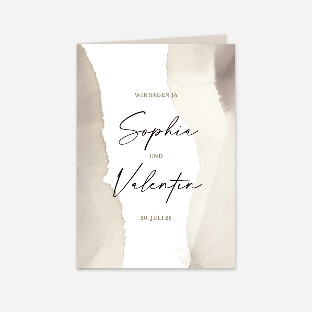 Hochzeitseinladung Aquarellpoesie