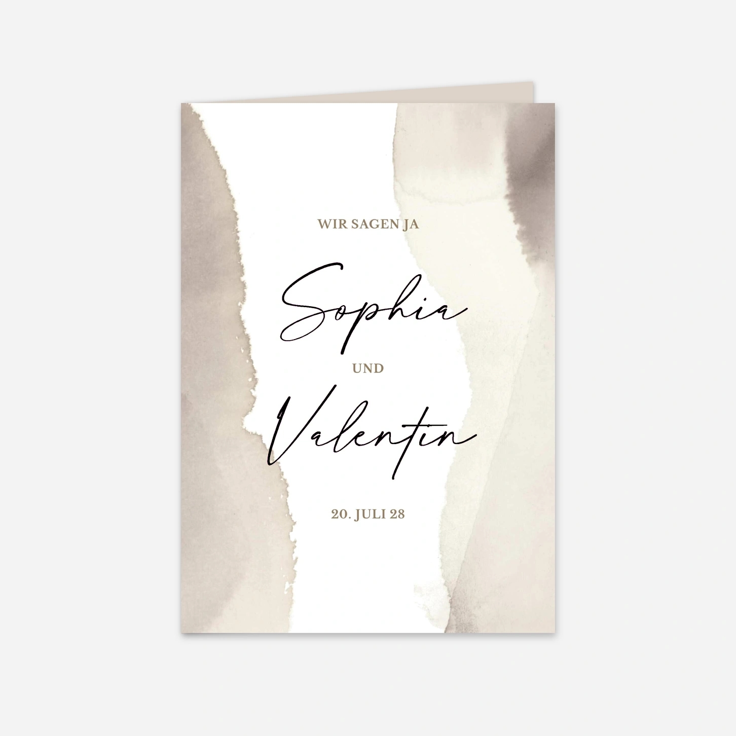 Hochzeitseinladung Aquarellpoesie