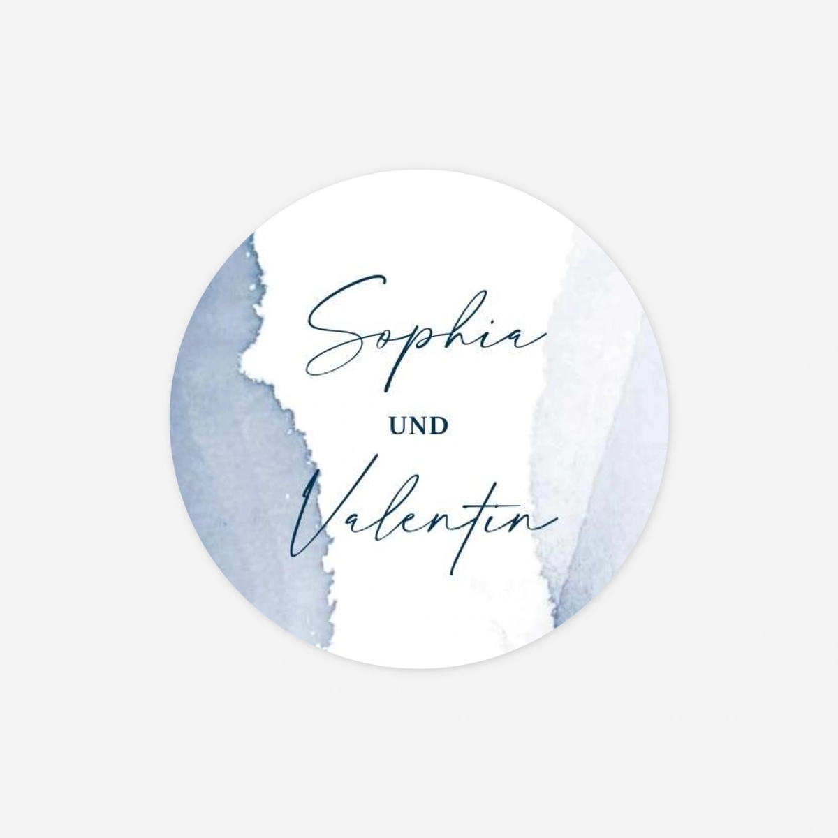 Geschenkaufkleber Hochzeit Aquarellpoesie