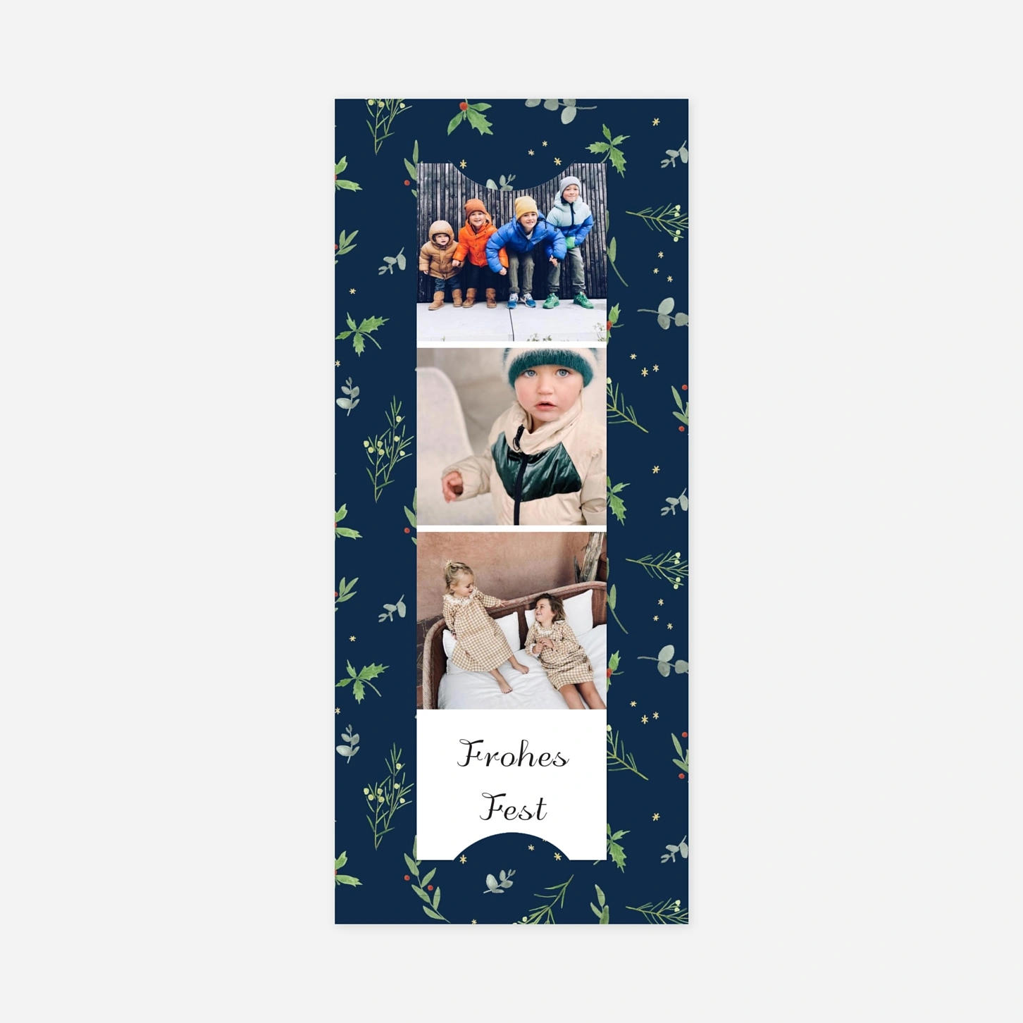 Weihnachtskarte Aquarelltanz