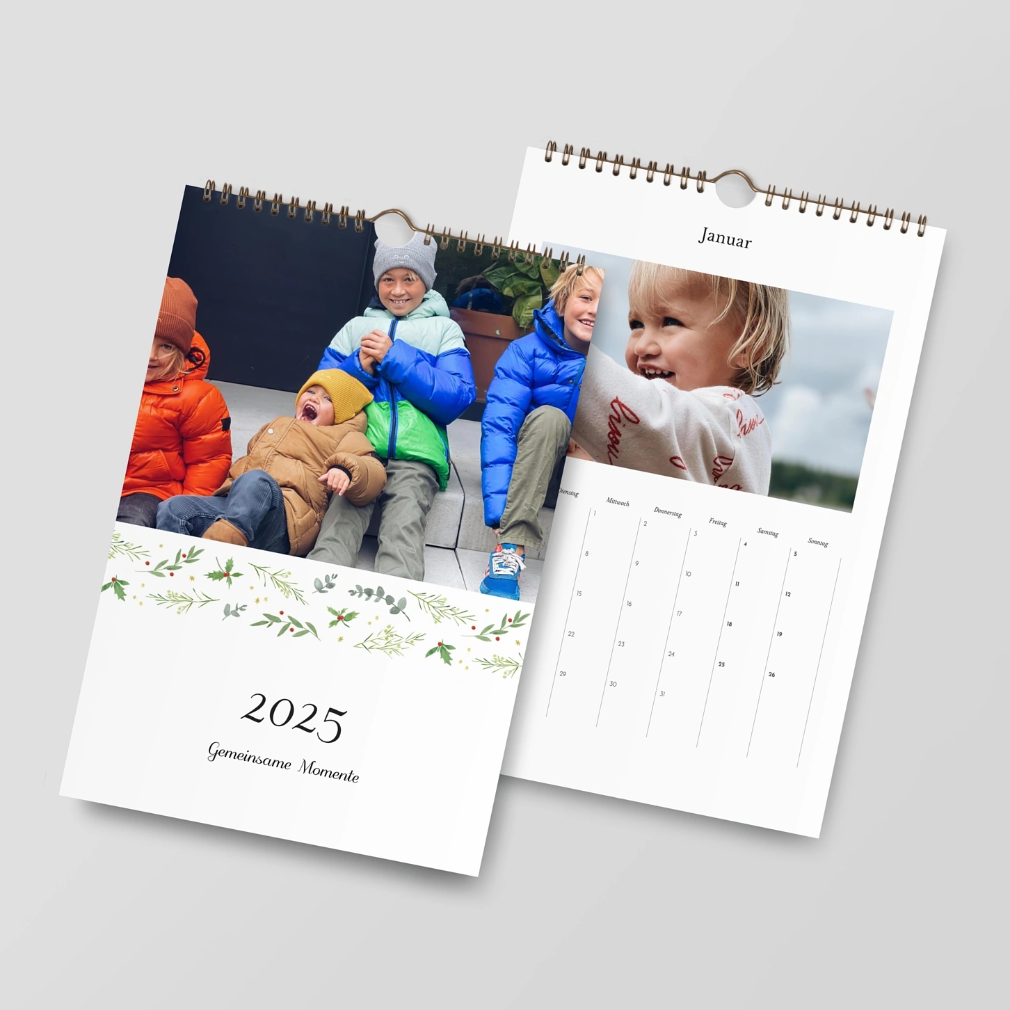 Wandkalender personalisierbare Felder Aquarelltanz