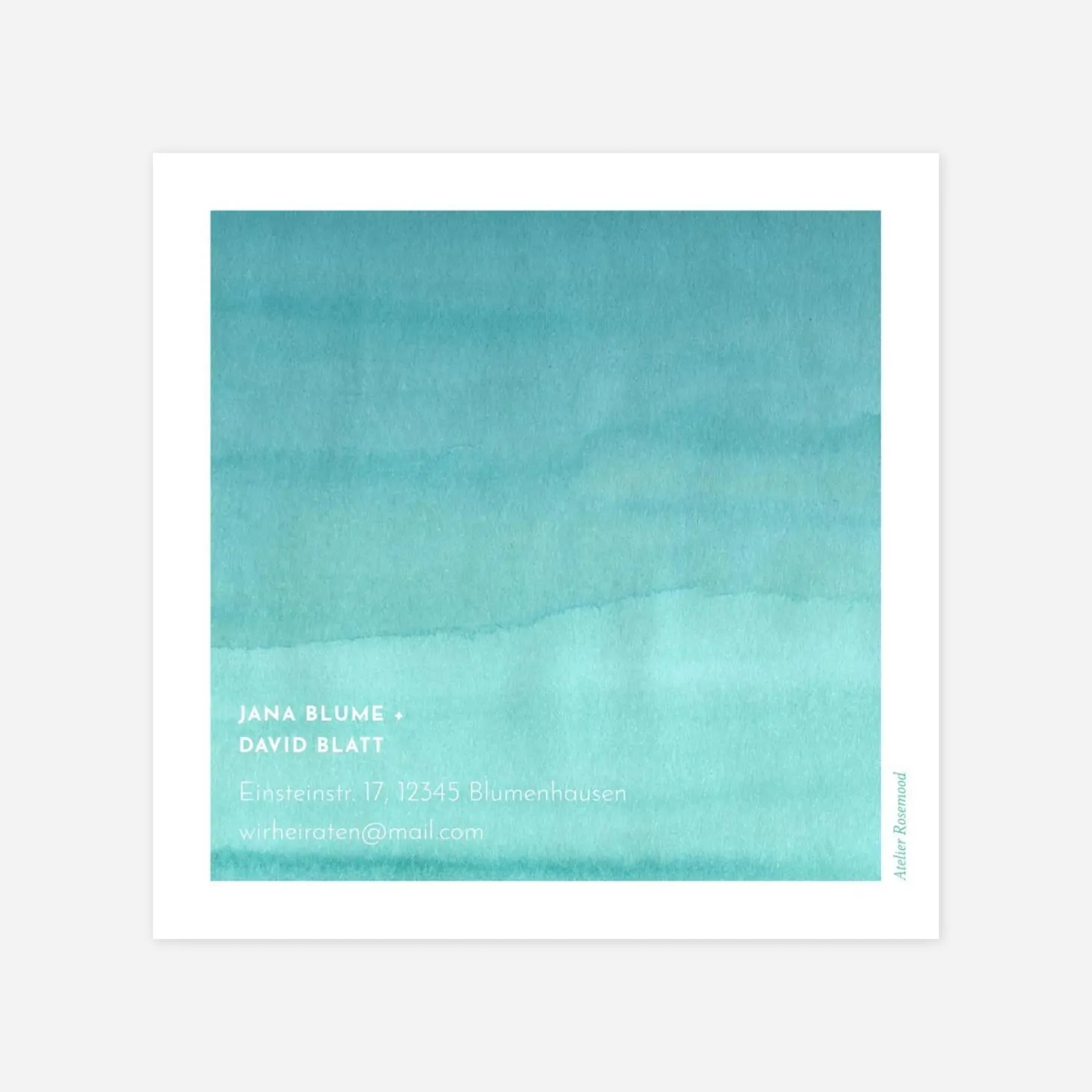 Antwortkarte Hochzeit Aquarell