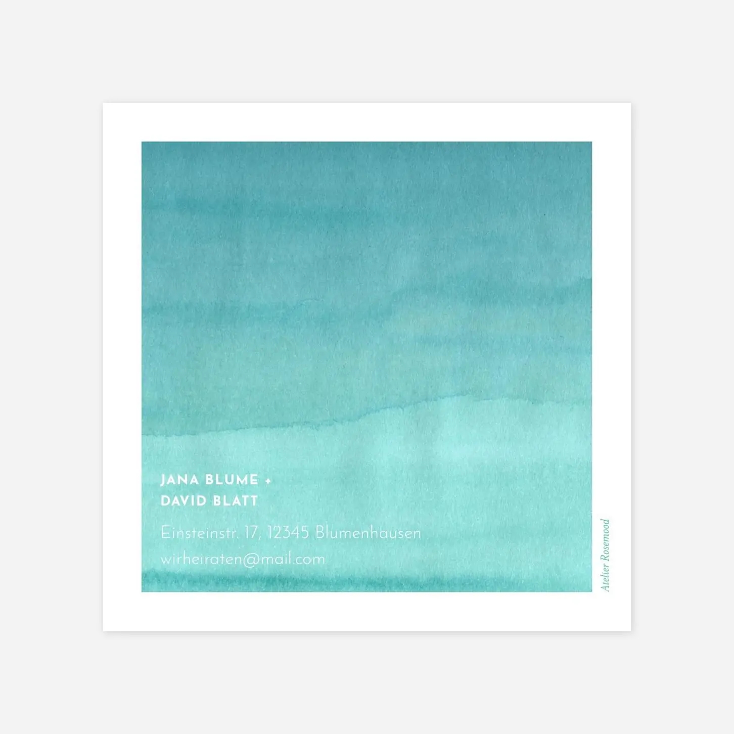 Antwortkarte Hochzeit Aquarell