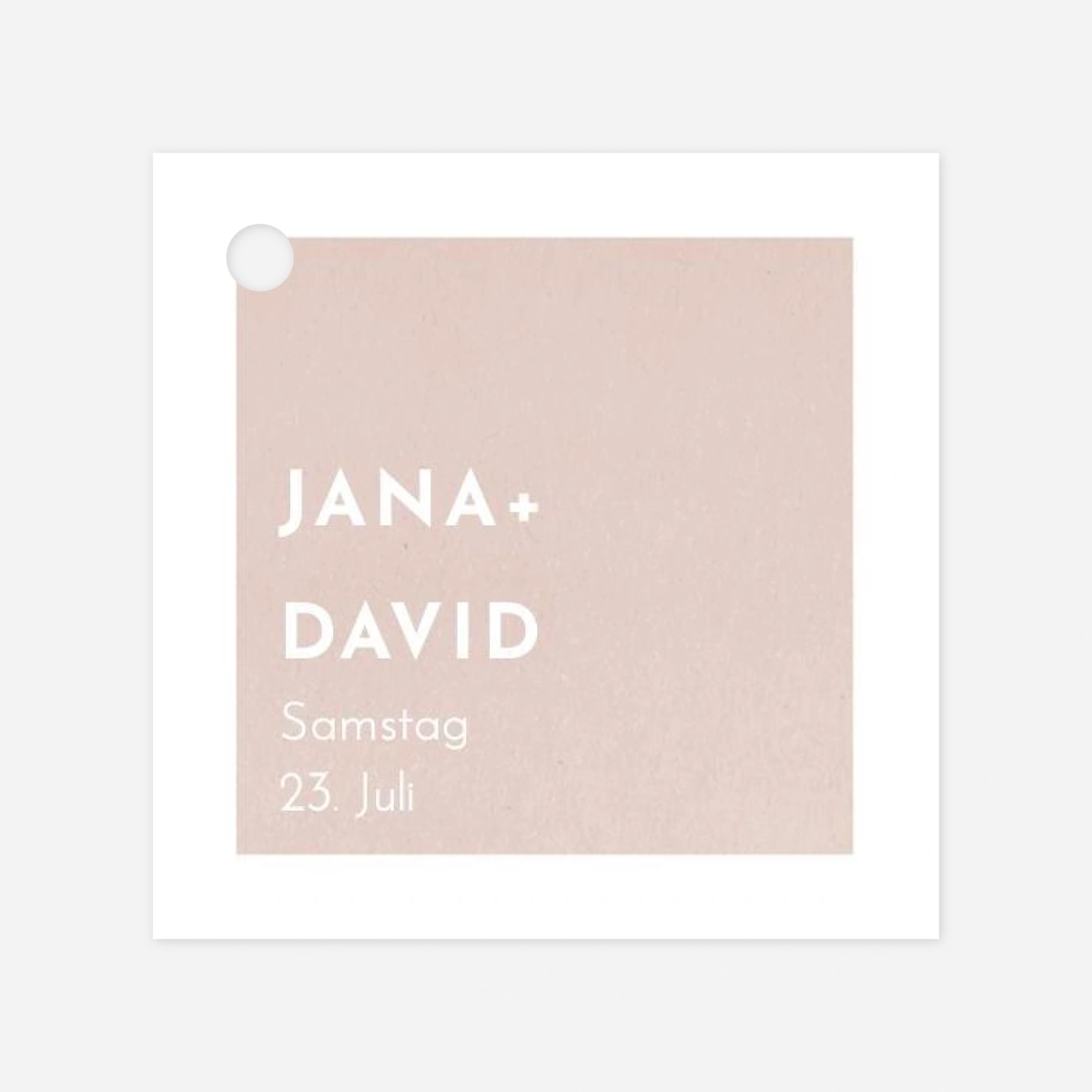 Anhänger zur Hochzeit Aquarell