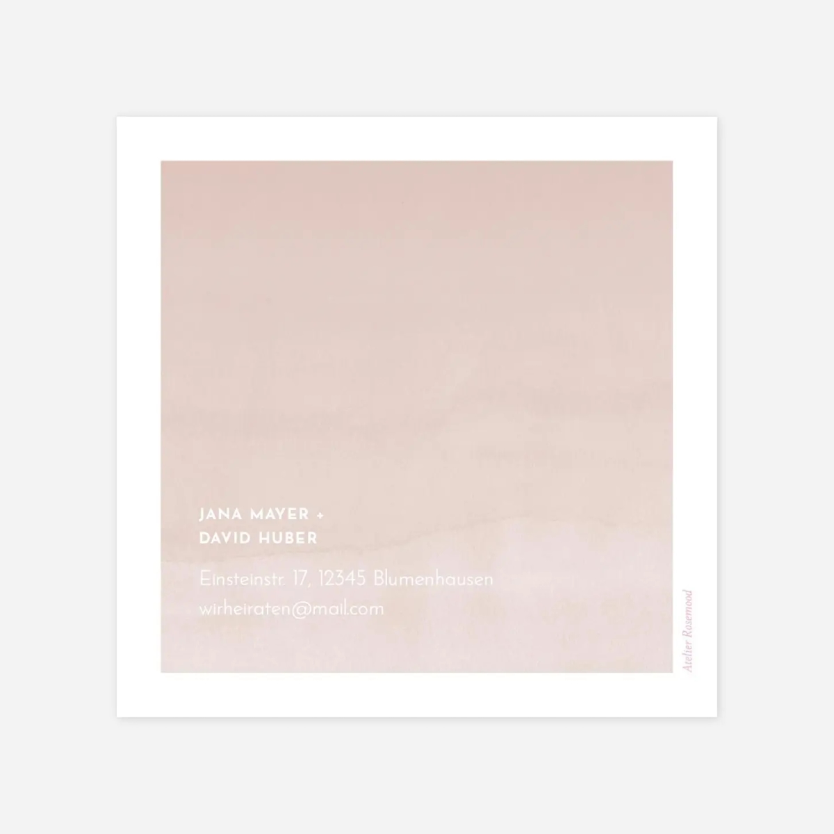 Save-the-Date Karte Aquarell