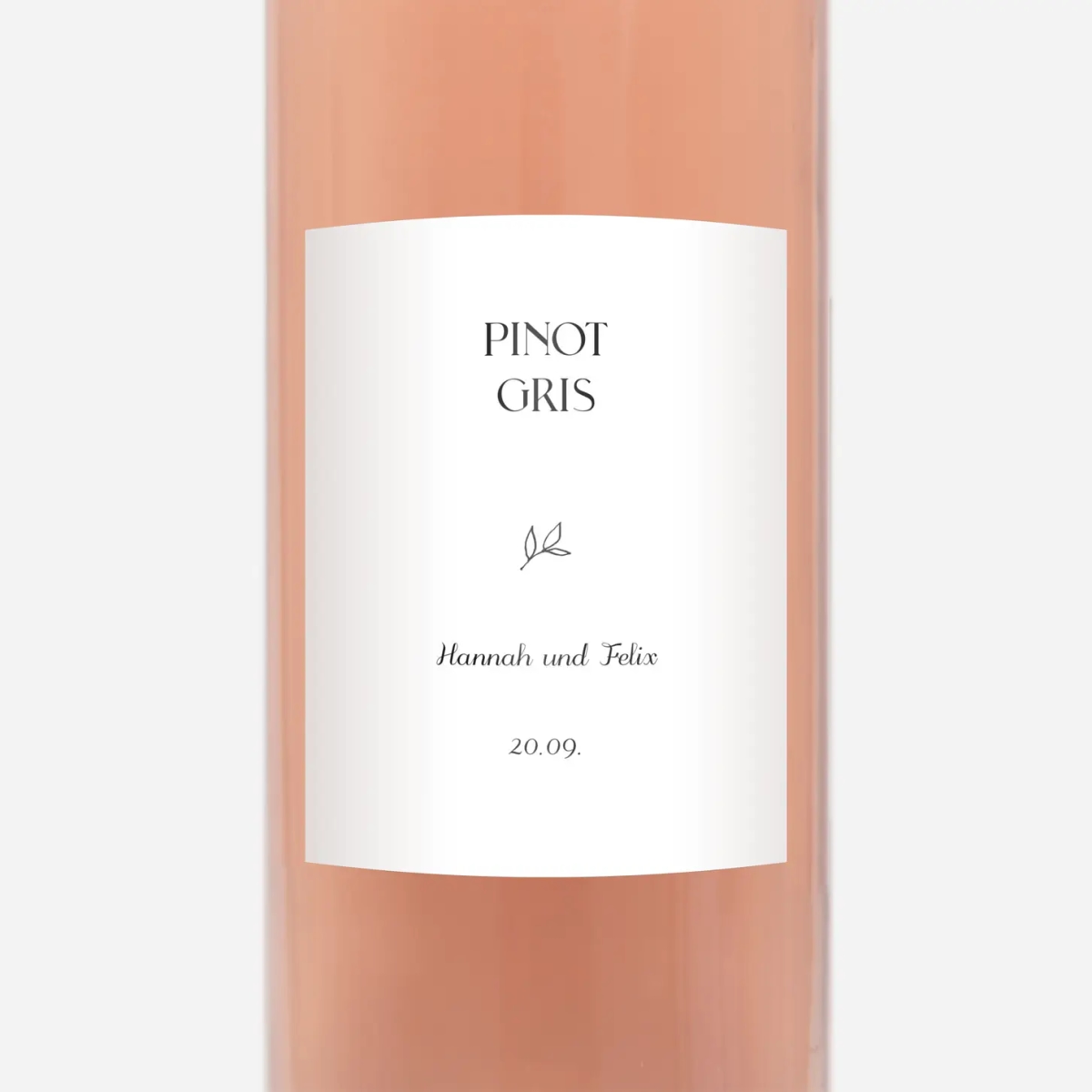 Flaschenetikett Hochzeit Baumgeist