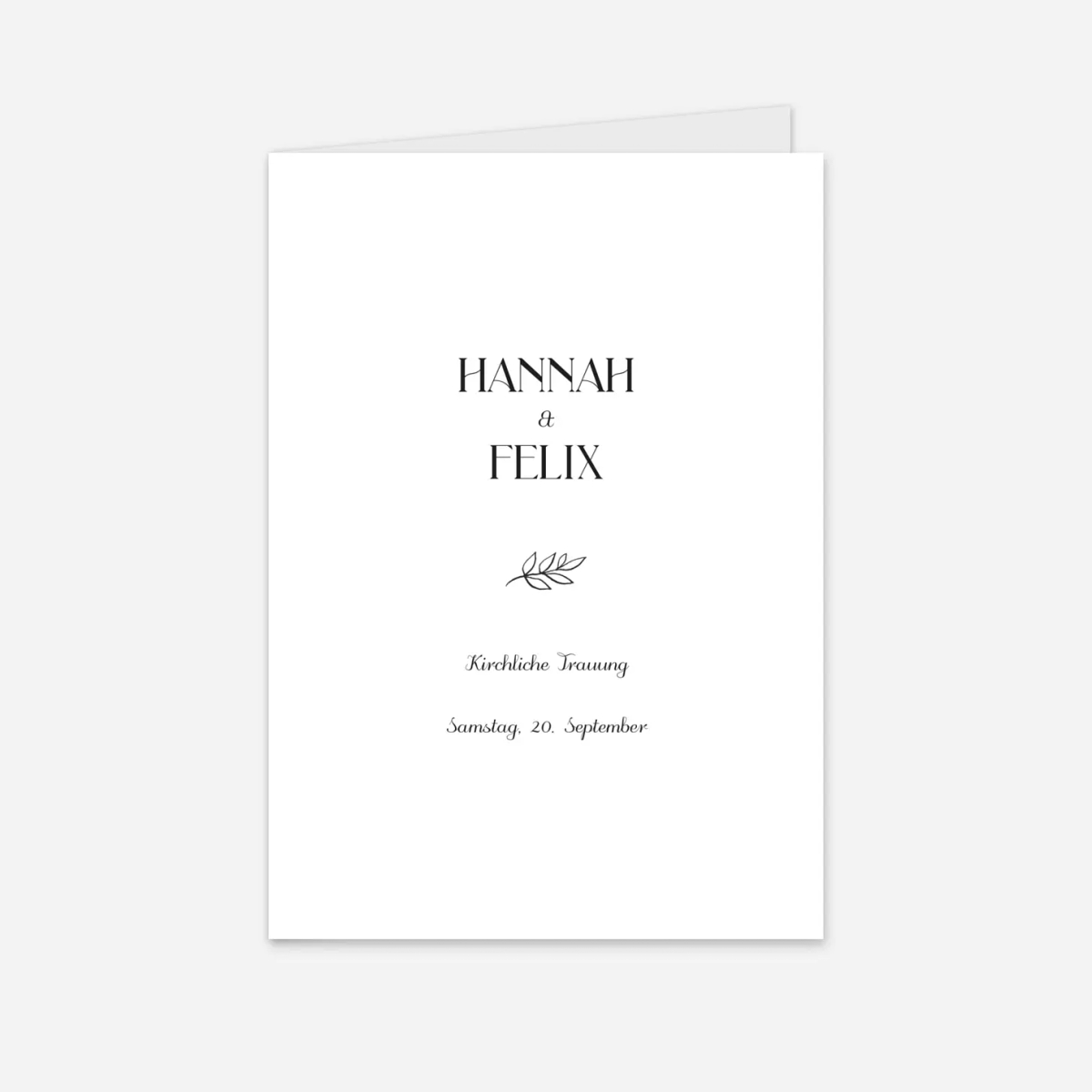 Kirchenheft Hochzeit Baumgeist