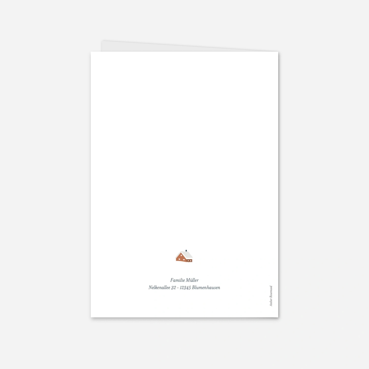 Weihnachtskarte Berghütte