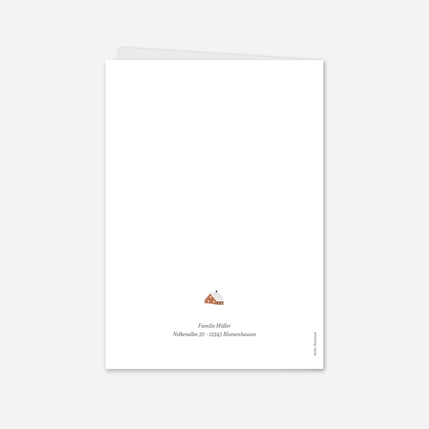 Weihnachtskarte Berghütte