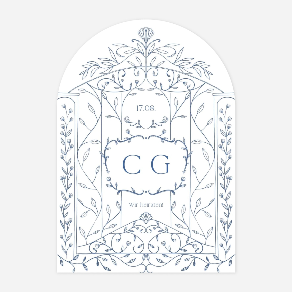 Hochzeitseinladung Botanischer Garten
