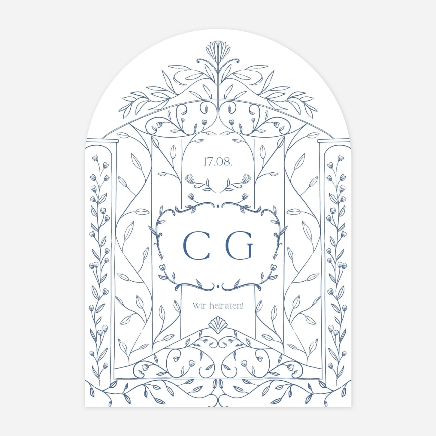 Hochzeitseinladung Botanischer Garten