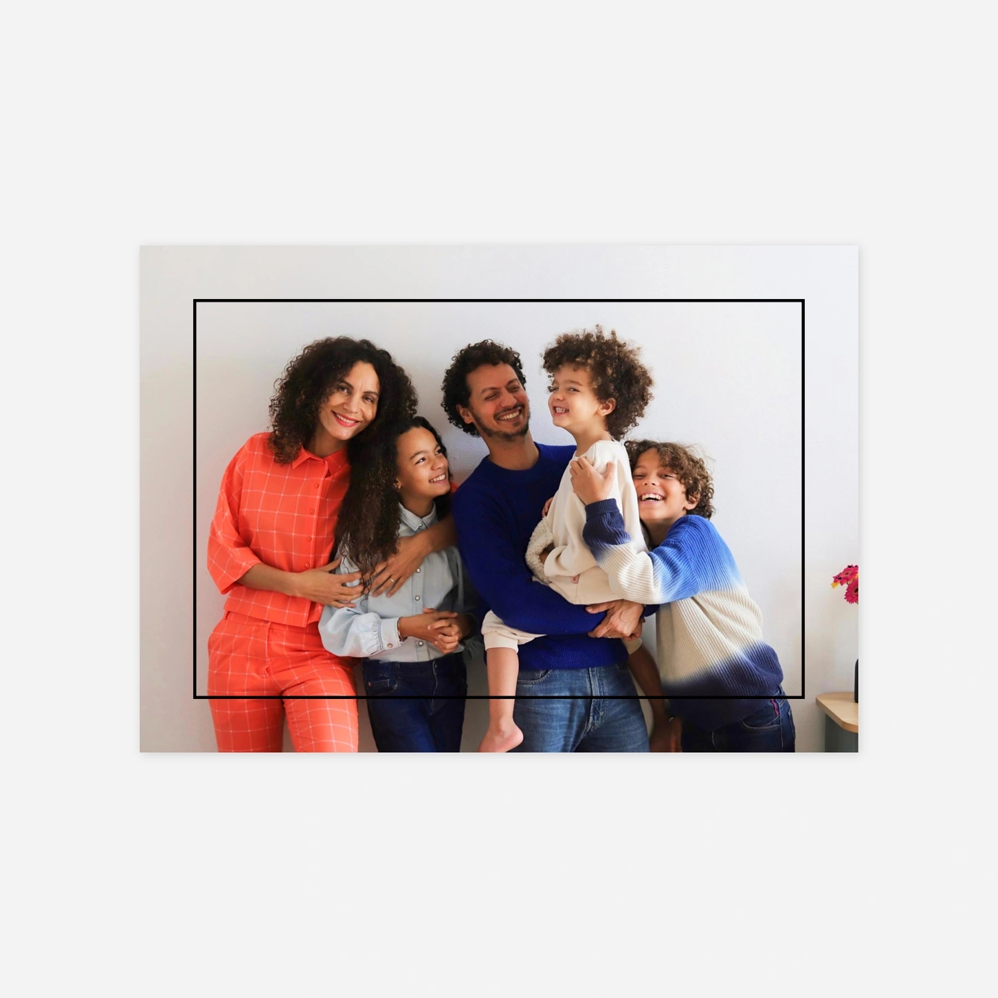 Weihnachtskarte Bilderrahmen lang