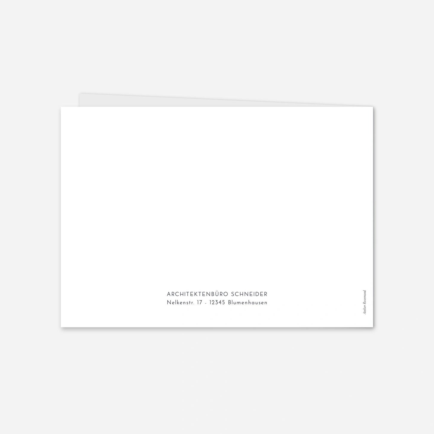 Geschäftliche Weihnachtskarte Blühender Garten