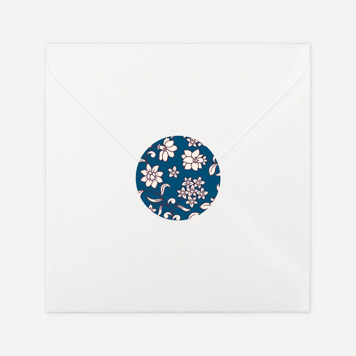 Geschenkaufkleber Weihnachten Blühende Zweige