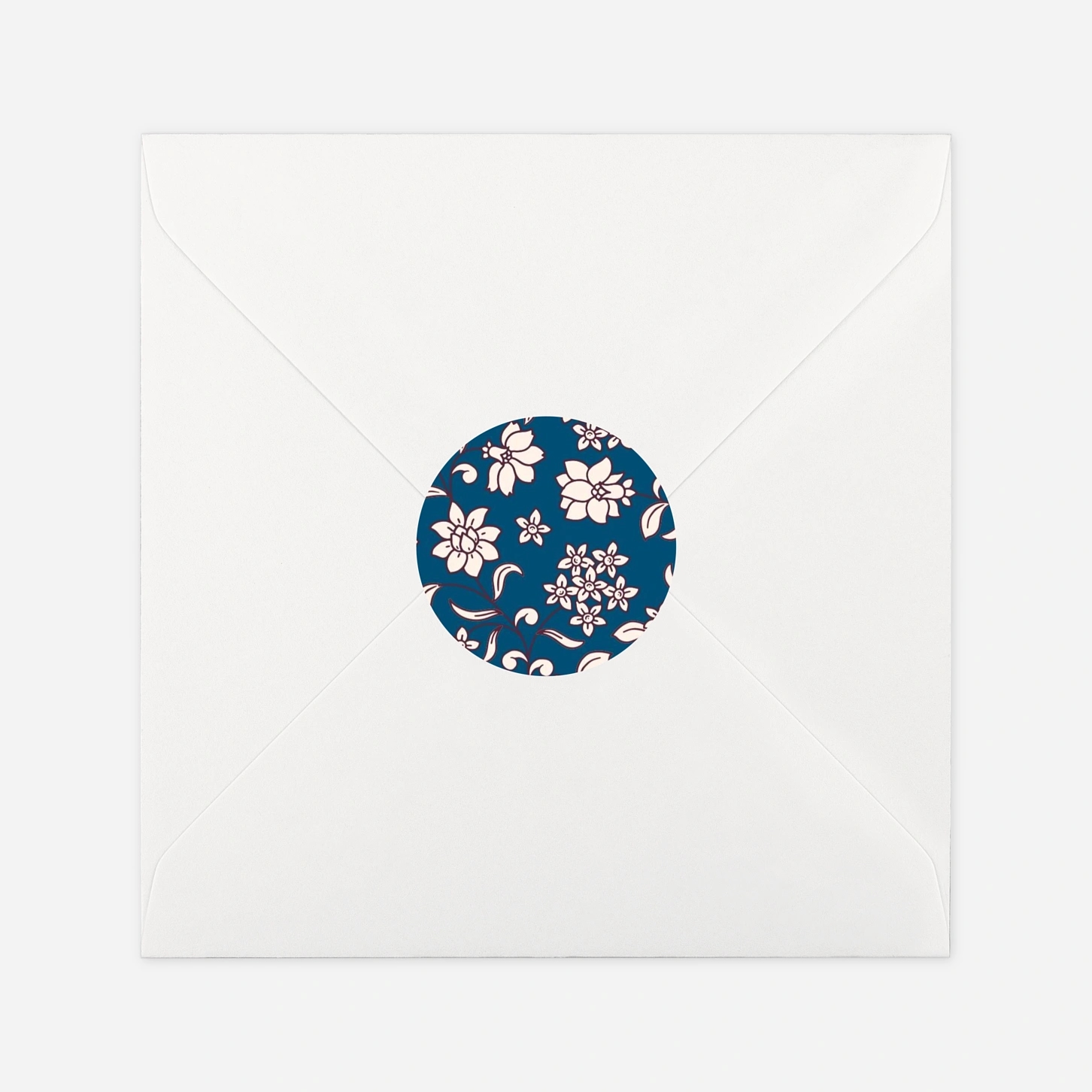 Geschenkaufkleber Weihnachten Blühende Zweige