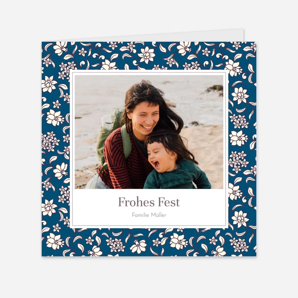 Weihnachtskarte Blühende Zweige