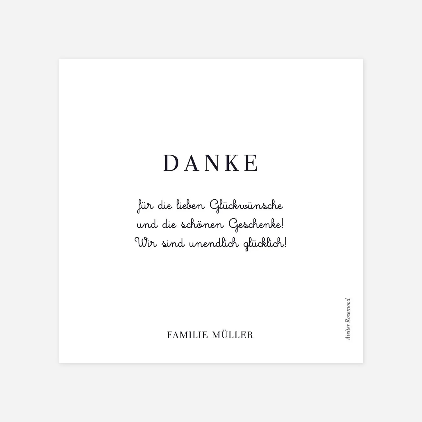 Dankeskarte Geburt Blickwinkel